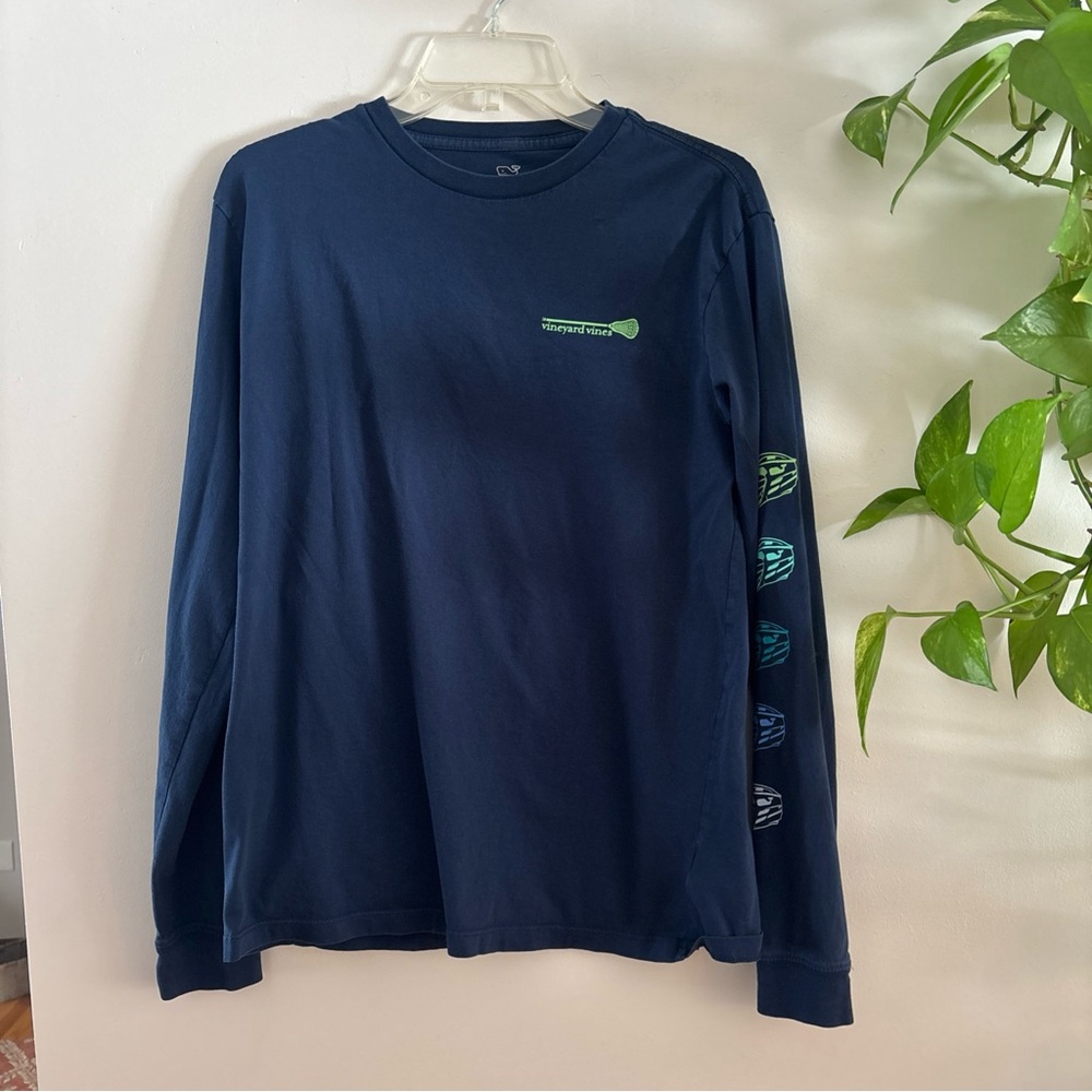 Navy blue lacrosse vineyard vines long sleeve men’s small